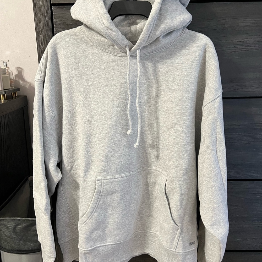 TNA Light Grey Cozy Fleece Boyfriend Hoodie